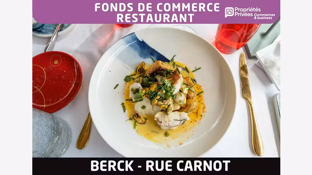 Cède restaurant 45 couverts 110m² à Berck-sur-Mer