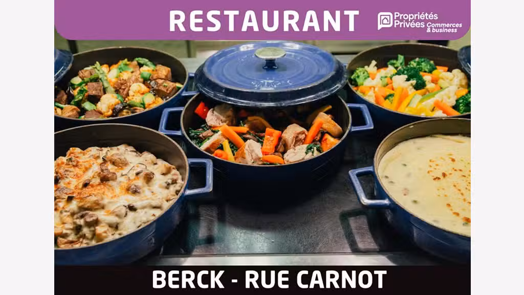 Cède restaurant 45 couverts 110m² à Berck-sur-Mer