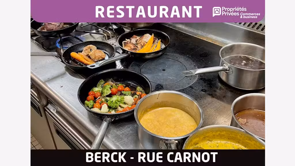 Cède restaurant 45 couverts 110m² à Berck-sur-Mer