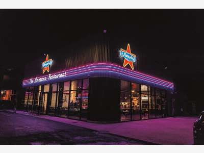 AV parts sociales restaurant à thème avec terasse