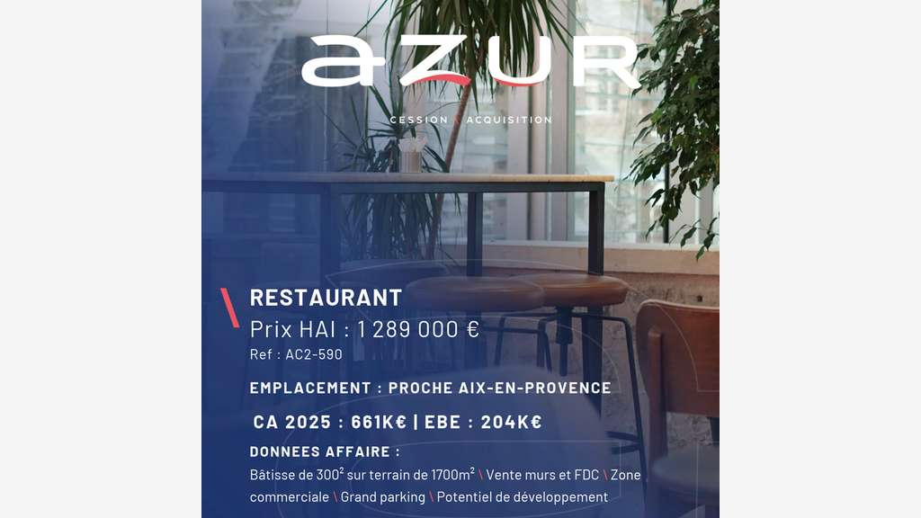 VENTE Restaurant - Proche Aix-en-Provence