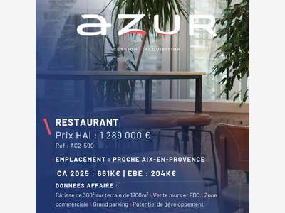 VENTE Restaurant - Proche Aix-en-Provence