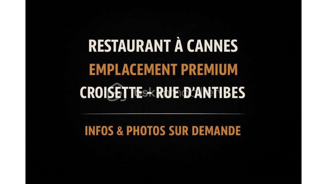 Restaurant à vendre à Cannes Croisette Antibes