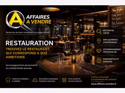 Vente restaurant 120m² en centre ville Concarneau