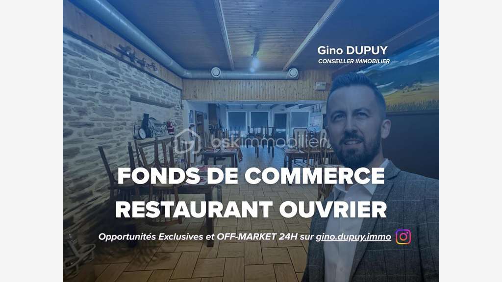Vente FDC restaurant ouvrier centre bourg de Coray