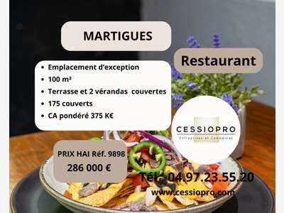 AV restaurant emplacement d'exception Martigues