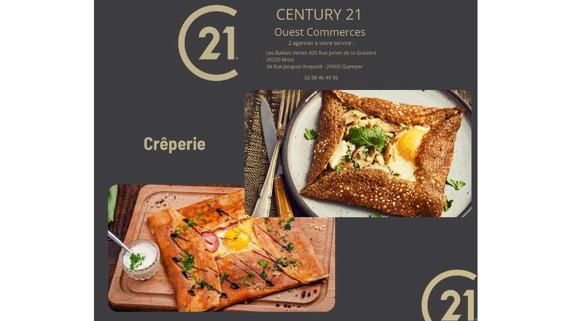 Vente crêperie pure 130 cvts dans le Finistère