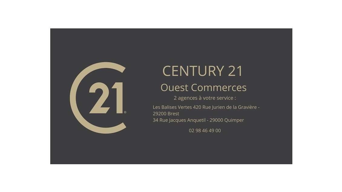 Vente restaurant en angle avec terrasse à Quimper