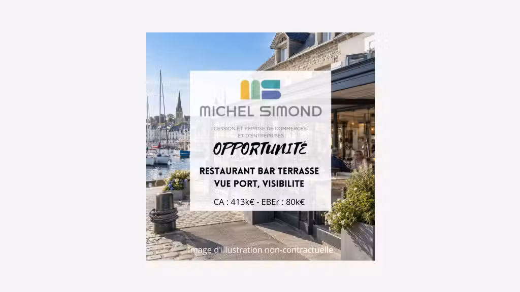 Vente restaurant terrasse licence IV vue port 29