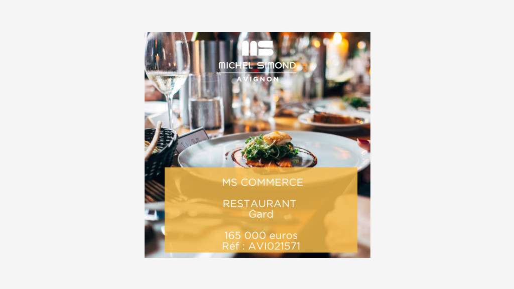 Vente restaurant en village cossu du Gard