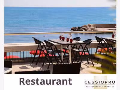 AV restaurant bord de mer terrasse à Golfe Juan