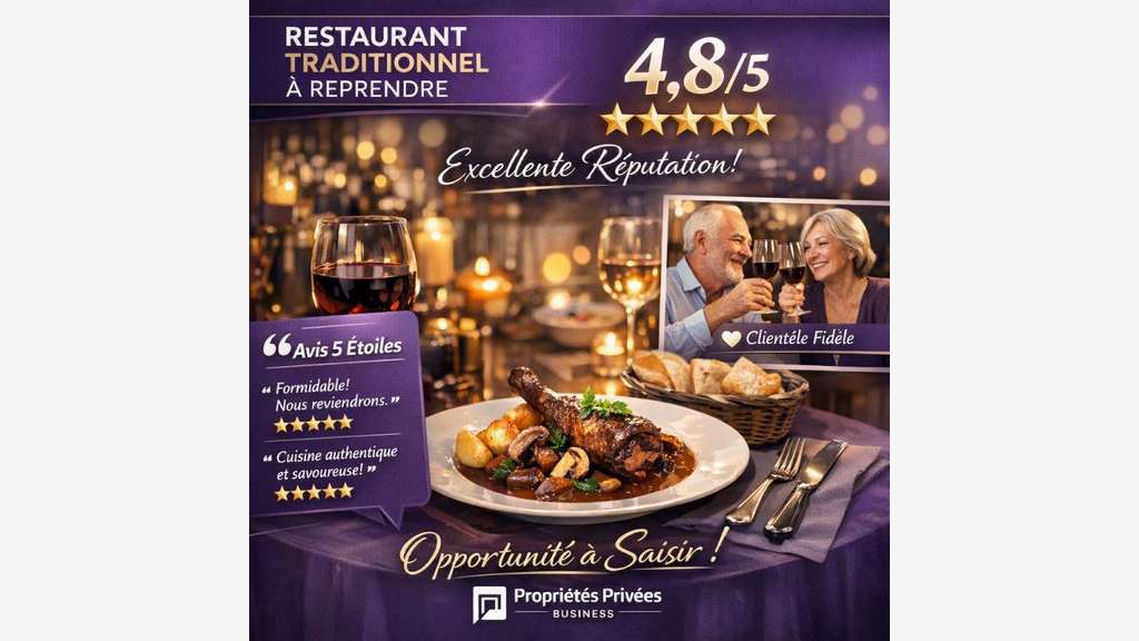Vente restaurant sur emplacement N°1 à Grenoble 