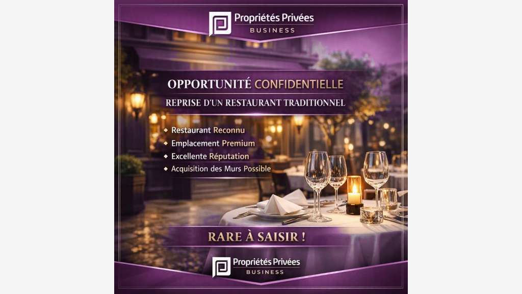 Vente restaurant sur emplacement N°1 à Grenoble 