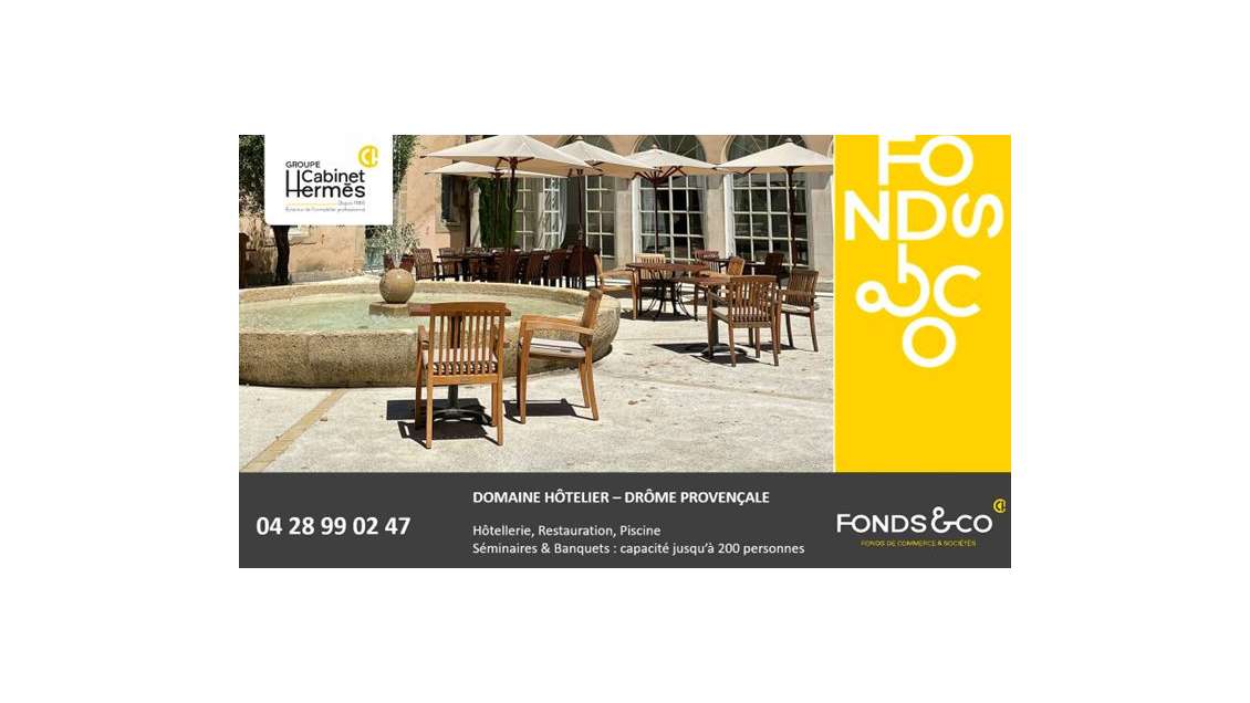 Vente domaine hôtelier de charme Drome Provençale