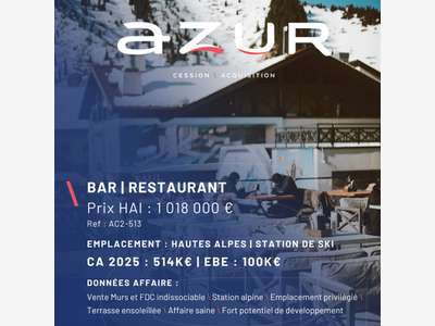 VENTE Murs & FDC Bar Restaurant Station de Ski