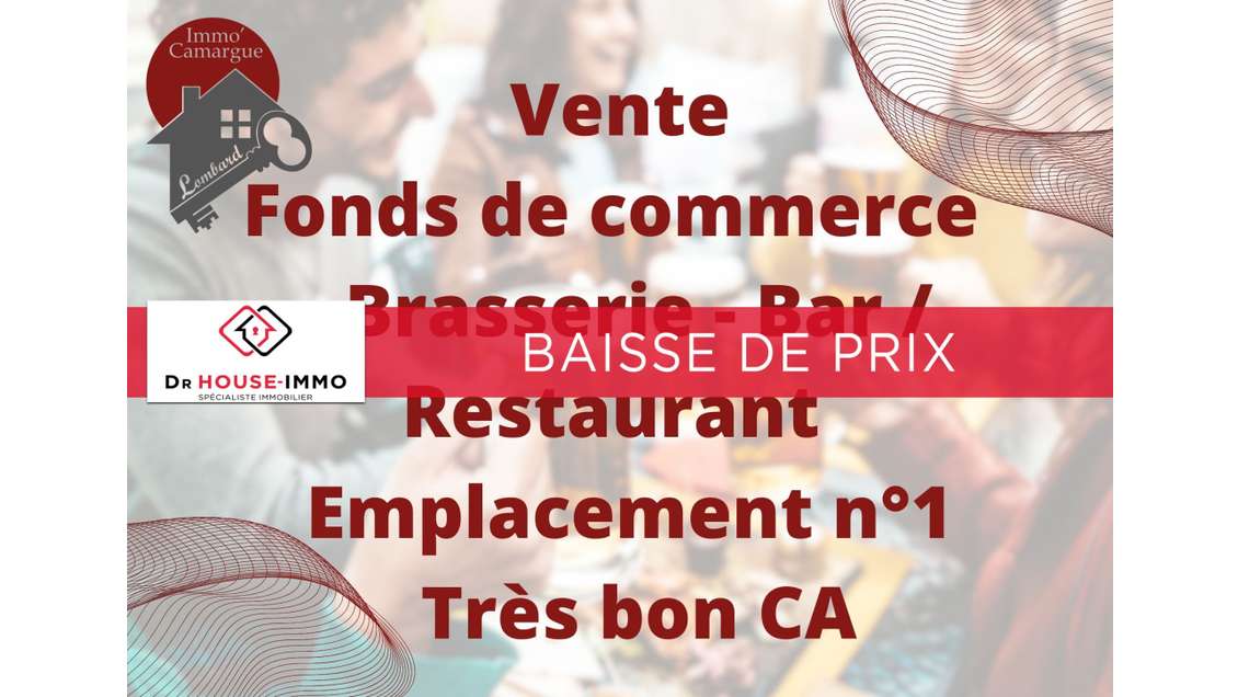 Vente bar-brasserie restaurant au Grau du Roi