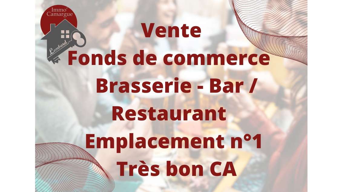 Vente bar-brasserie restaurant au Grau du Roi