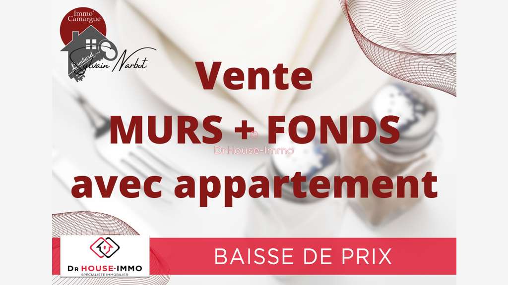 Vente murs FDC restaurant + appart au Grau du Roi