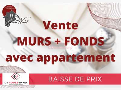 Vente murs FDC restaurant + appart au Grau du Roi