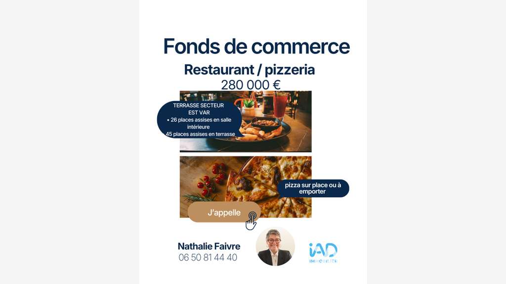 Vente restaurant dans le Pays de Fayence