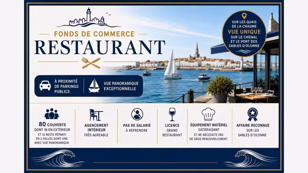 FDC restaurant emp d'exception aux Sables-d'Olonne