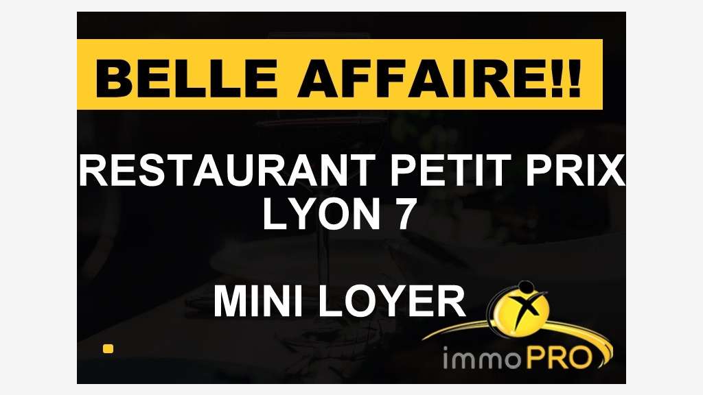 Vente restaurant du midi 44 couverts à Lyon 69007