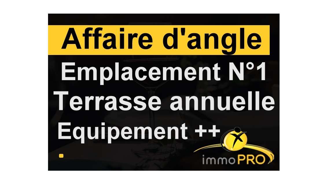 Restaurant d'angle à vendre sur la presqu'ile Lyon