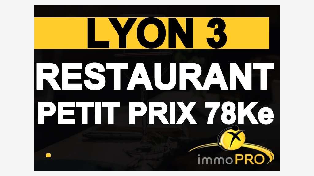 Vente restaurant refait à neuf à Lyon 69003