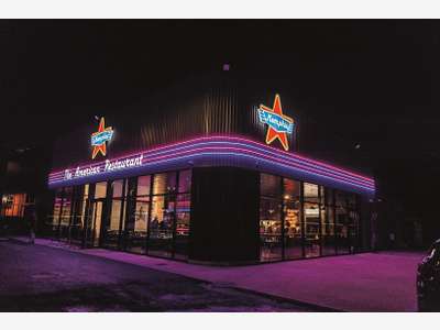 AV Restaurant Diners Américains forte visibilité