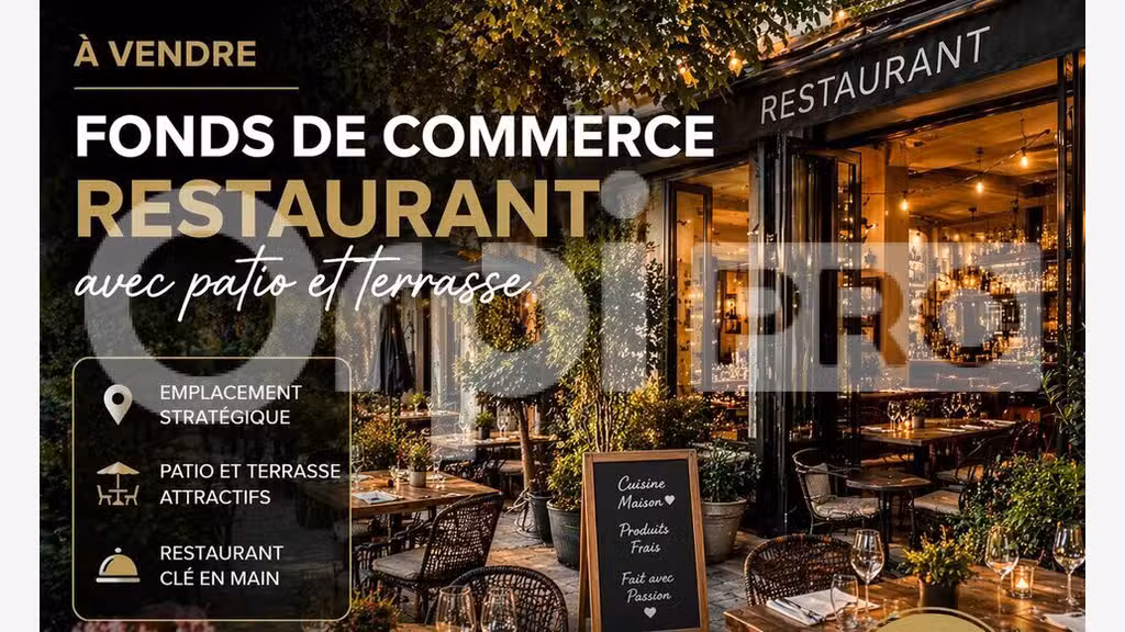 A vendre restaurant d'exception sur littoral 34