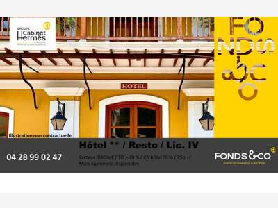 Vente hôtel restaurant 2** + licence IV Montélimar