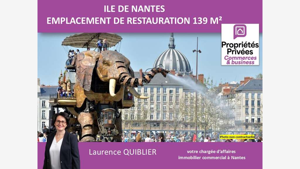 Cession restaurant 139m² empl stratégique Nantes