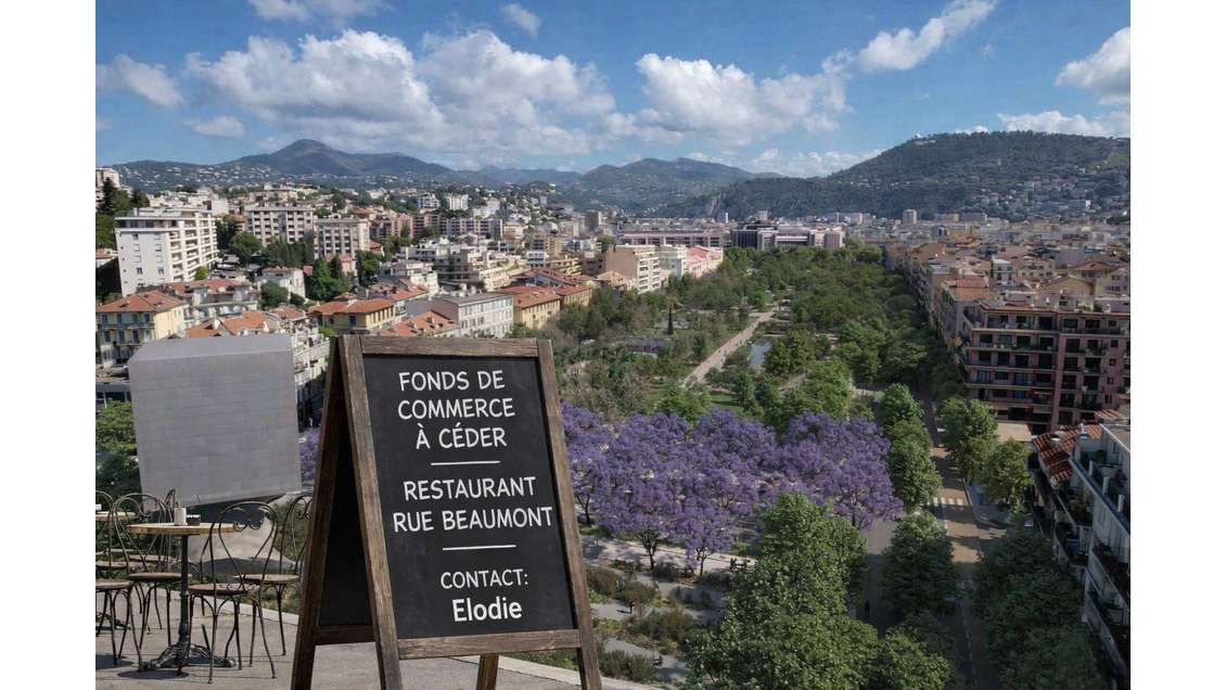 Vente restaurant 68m² emplacement de choix Nice