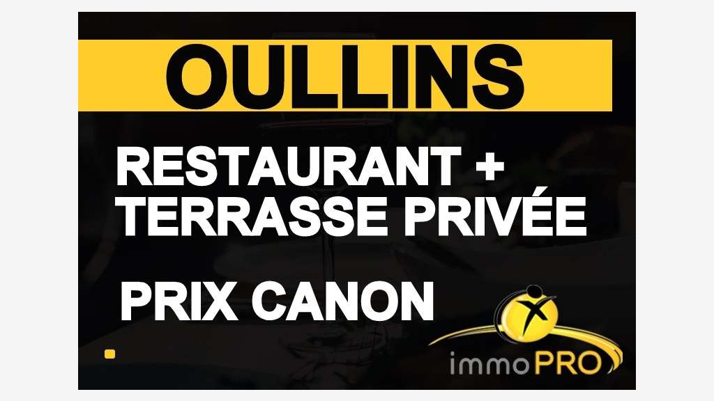 Vente restaurant proche jolie place animée Oullins