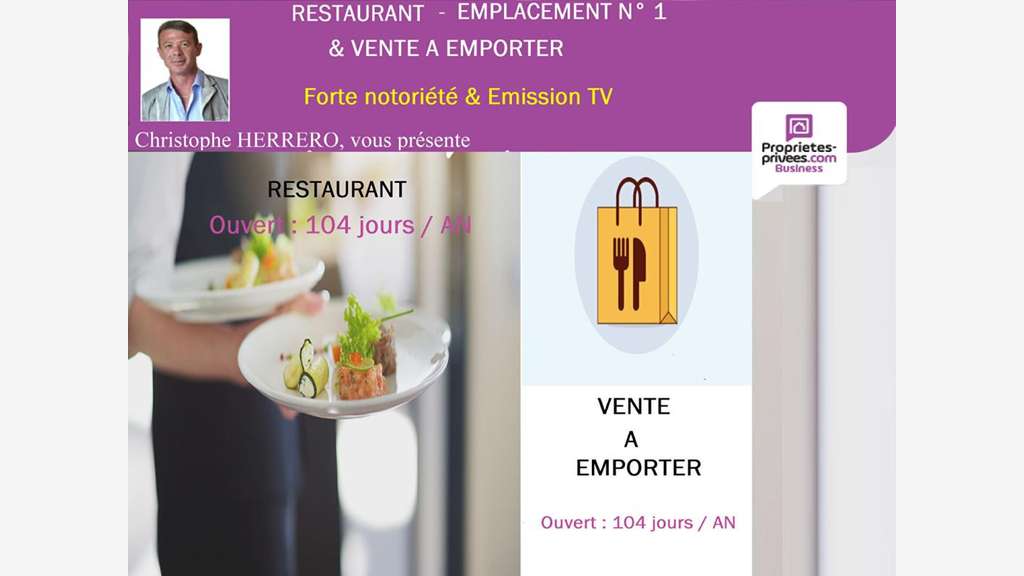 AV restaurant saisonnier à Palavas les Flots