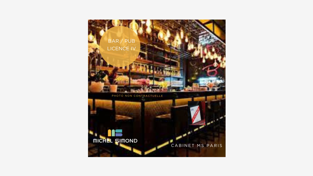 Vente restaurant bar lic 4 à Paris prox mairie 18