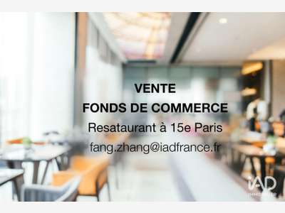 Vente restaurant très rentable à Paris 75015