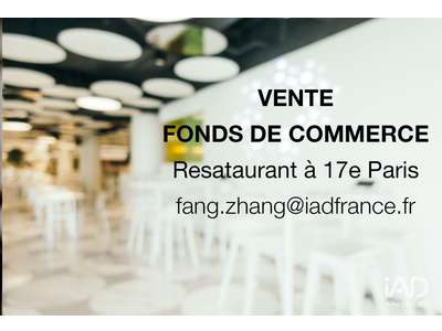 Vente Restaurant à Paris 17e