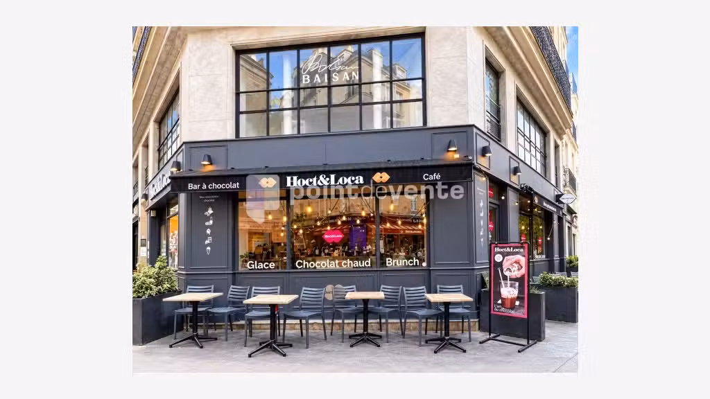 Vente coffee shop 161m² à Paris Halles Beaubourg