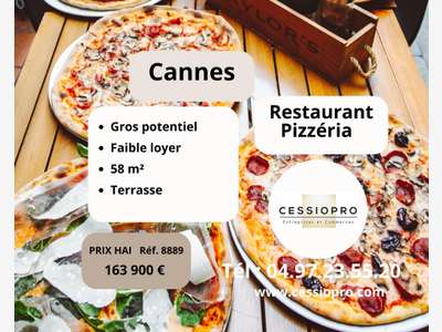 Vend restaurant pizzeria gros potentiel à Cannes 
