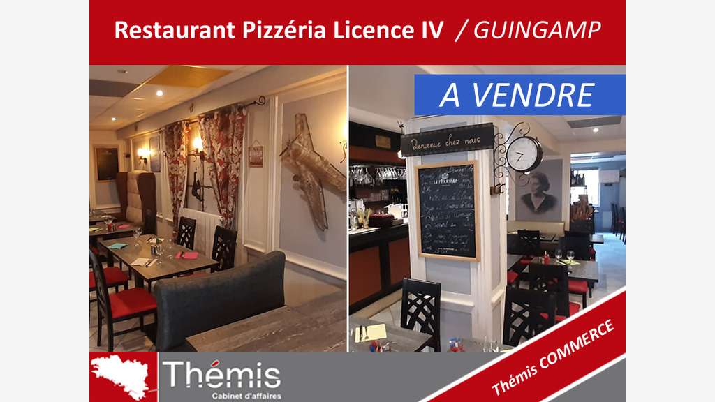 Restaurant Pizzéria Licence IV à vendre à Guingamp