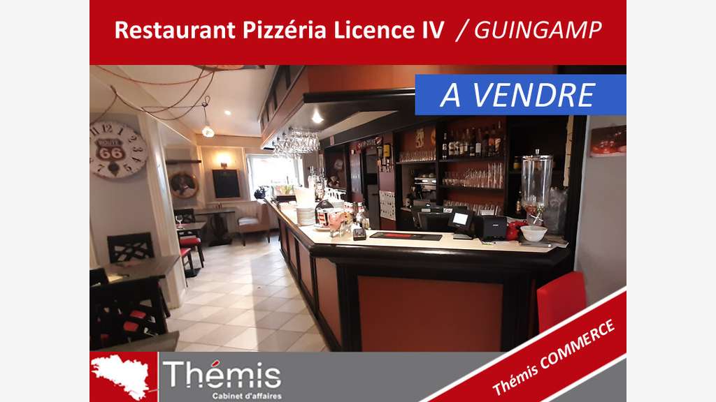 Restaurant Pizzéria Licence IV à vendre à Guingamp