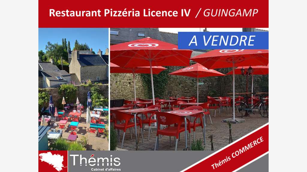 Restaurant Pizzéria Licence IV à vendre à Guingamp