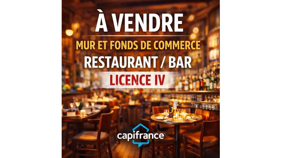 A vendre bar restaurant murs et fonds à Pleyben