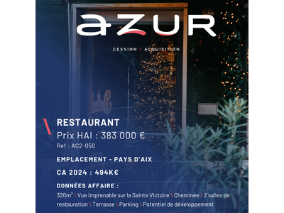 Vente Restaurant à Châteauneuf-le-Rouge