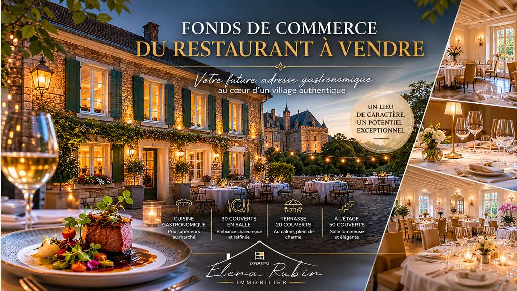 Vente restaurant gastronomique Vallée de Chevreuse