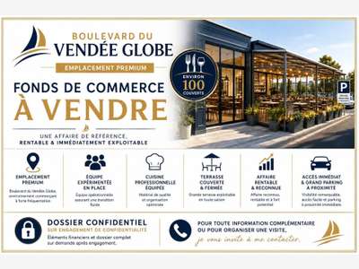 Vente restaurant traditionnel aux Sables d'Olonne
