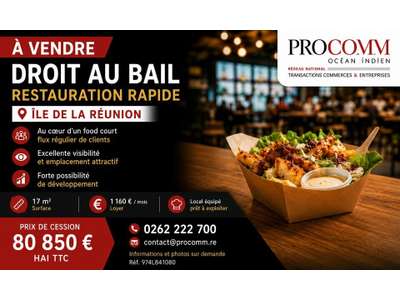 Vente Restaurant à Saint-Denis