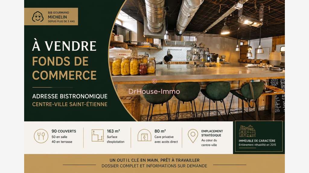 Vente restaurant au centre de Saint Etienne