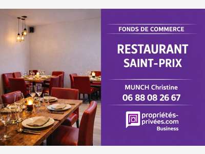 Vente restaurant 84 couverts terrasse à Saint Prix